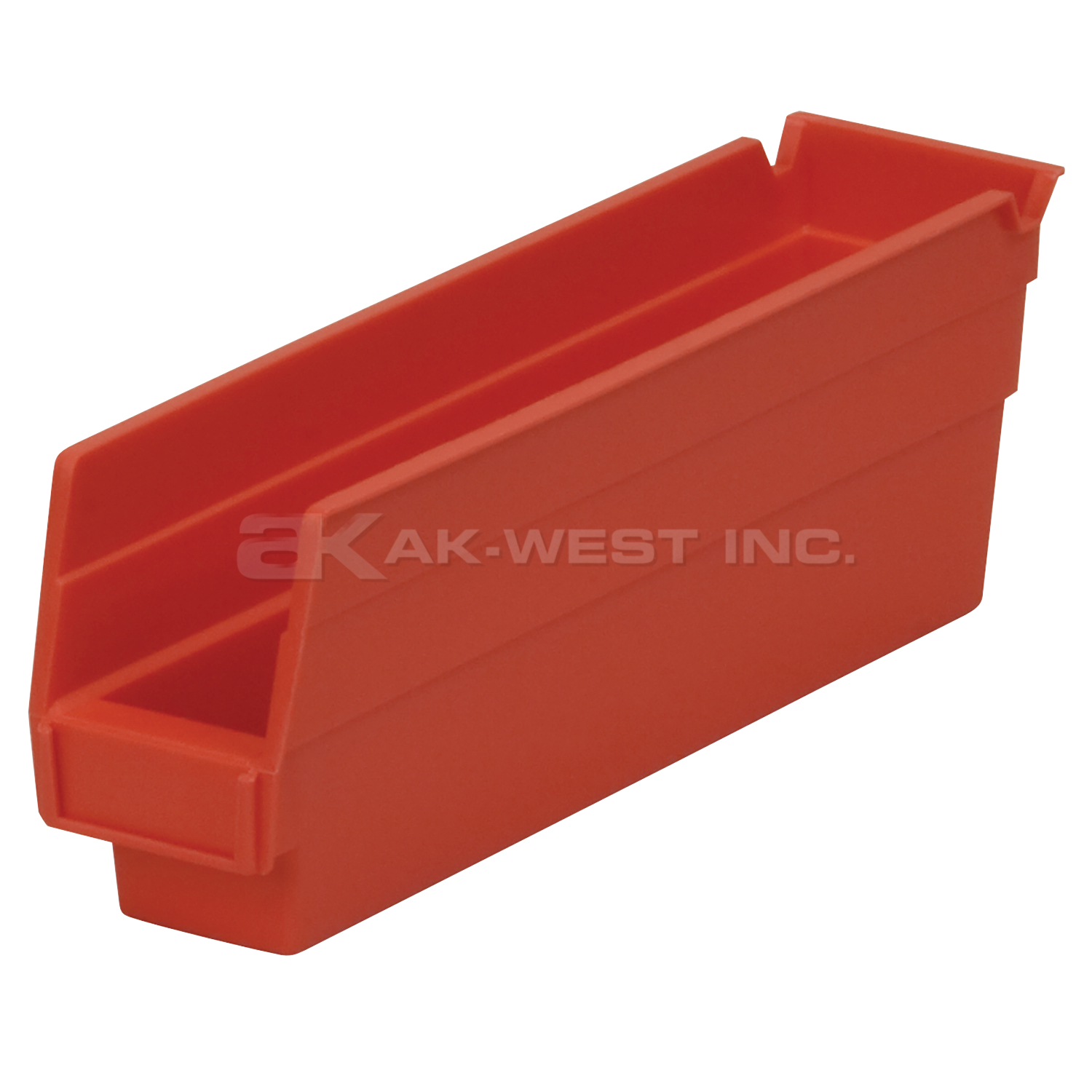 Red, 11-5/8" x 2-3/4" x 4" Shelf Bin (24 Per Carton)