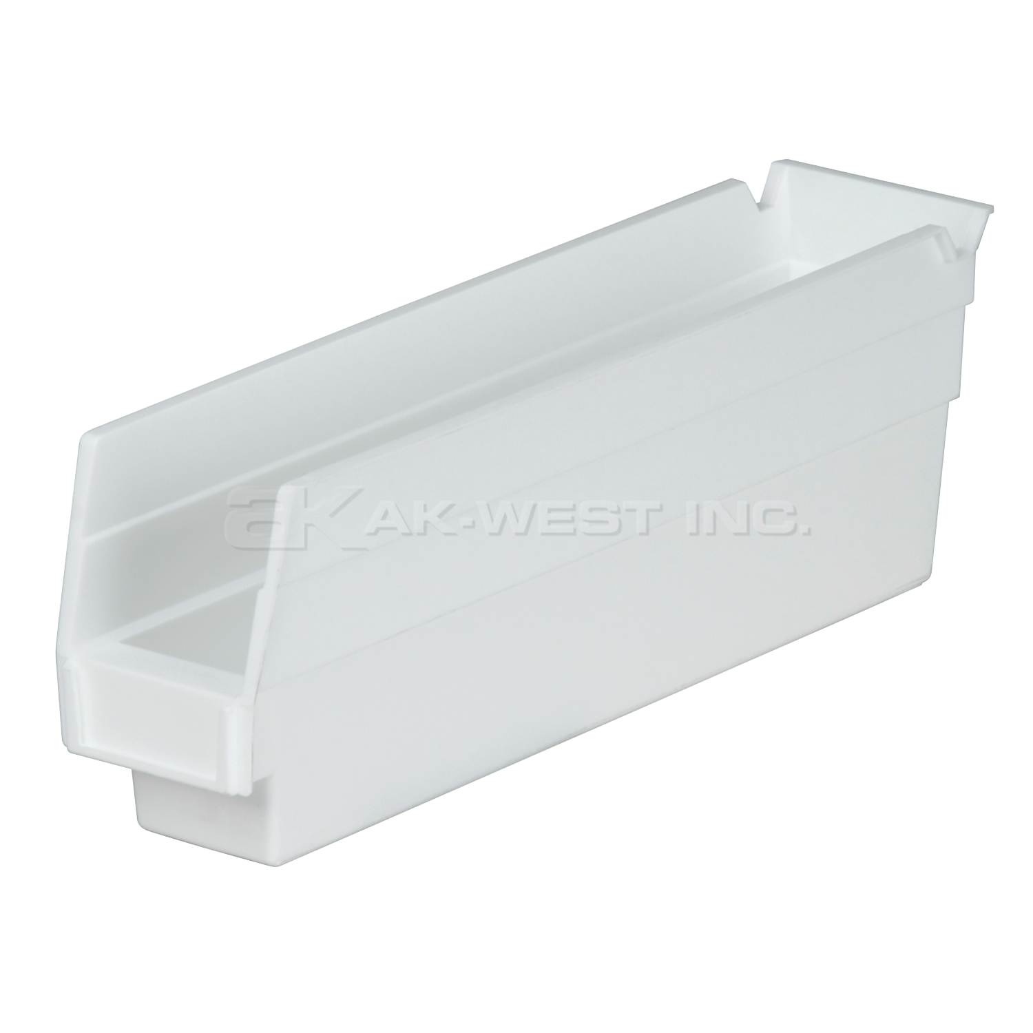 White, 11-5/8" x 2-3/4" x 4" Shelf Bin (24 Per Carton)
