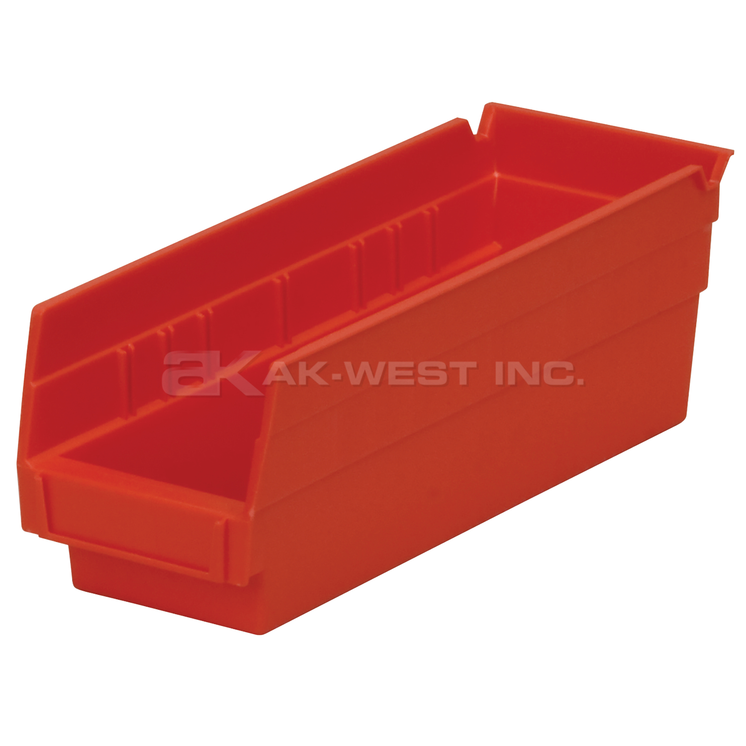 Red, 11-5/8" x 4-1/8" x 4" Shelf Bin (24 Per Carton)