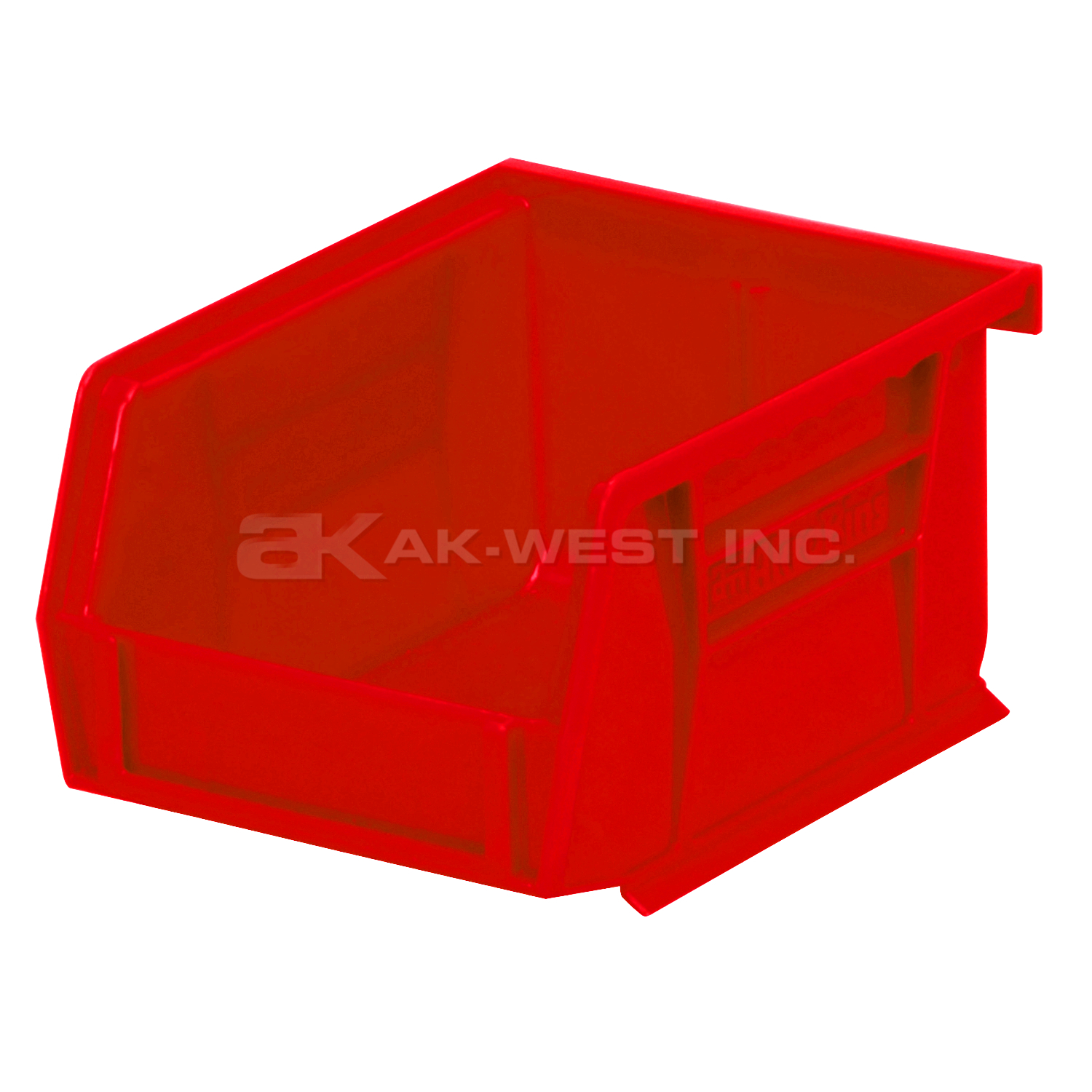 Red, 5-3/8" x 4-1/8" x 3" Hanging and Stacking Bin (24 Per Carton)
