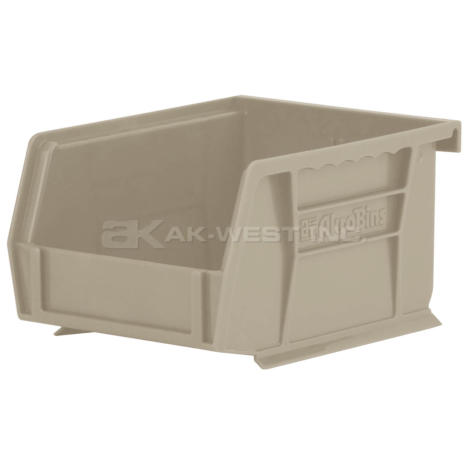 Stone, 5-3/8" x 4-1/8" x 3" Hanging and Stacking Bin (24 Per Carton)