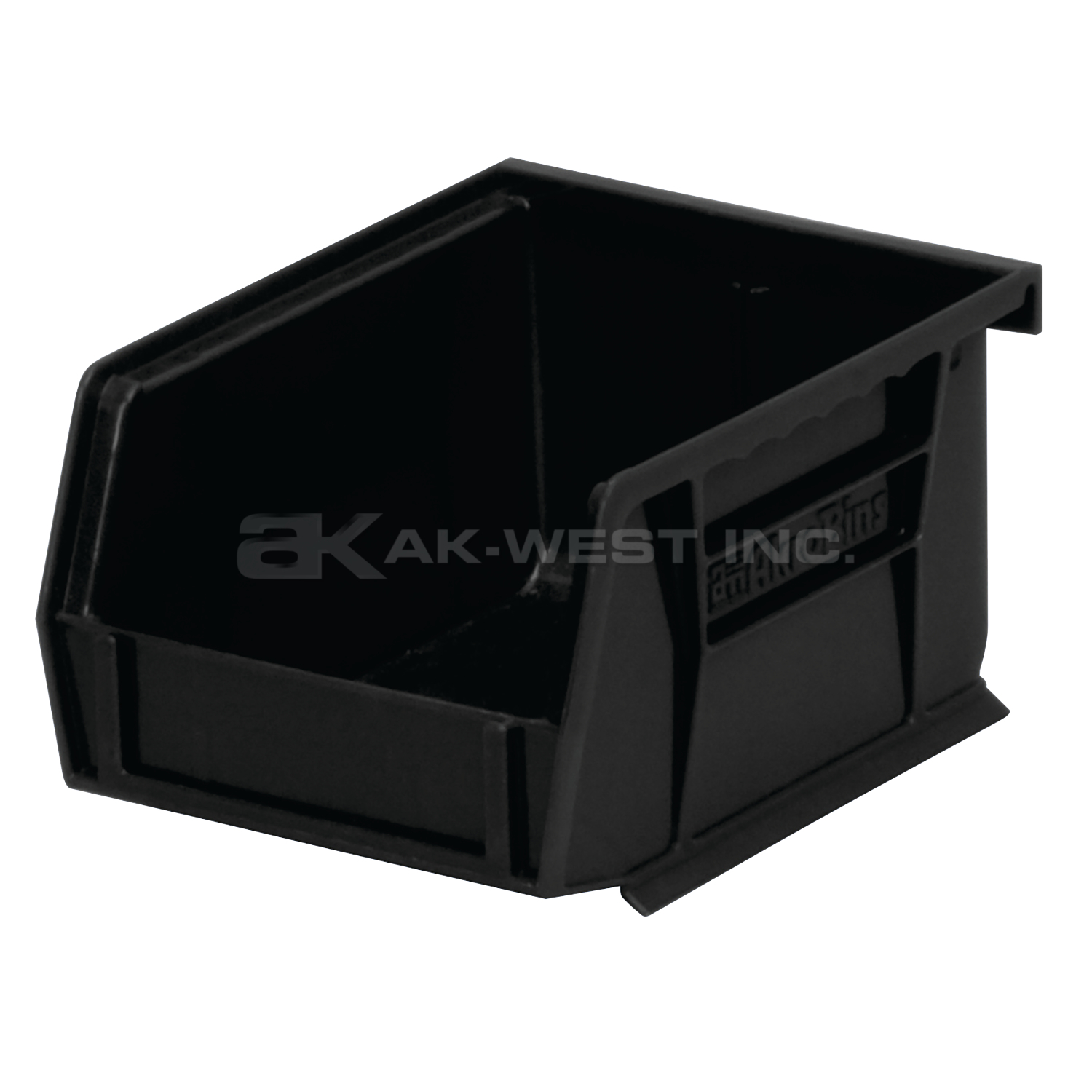 Black, 5-3/8" x 4-1/8" x 3" Hanging and Stacking Bin (24 Per Carton)