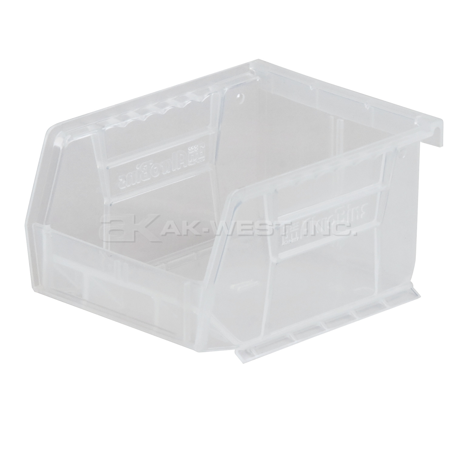 Clear, 5-3/8" x 4-1/8" x 3" Hanging and Stacking Bin (24 Per Carton)