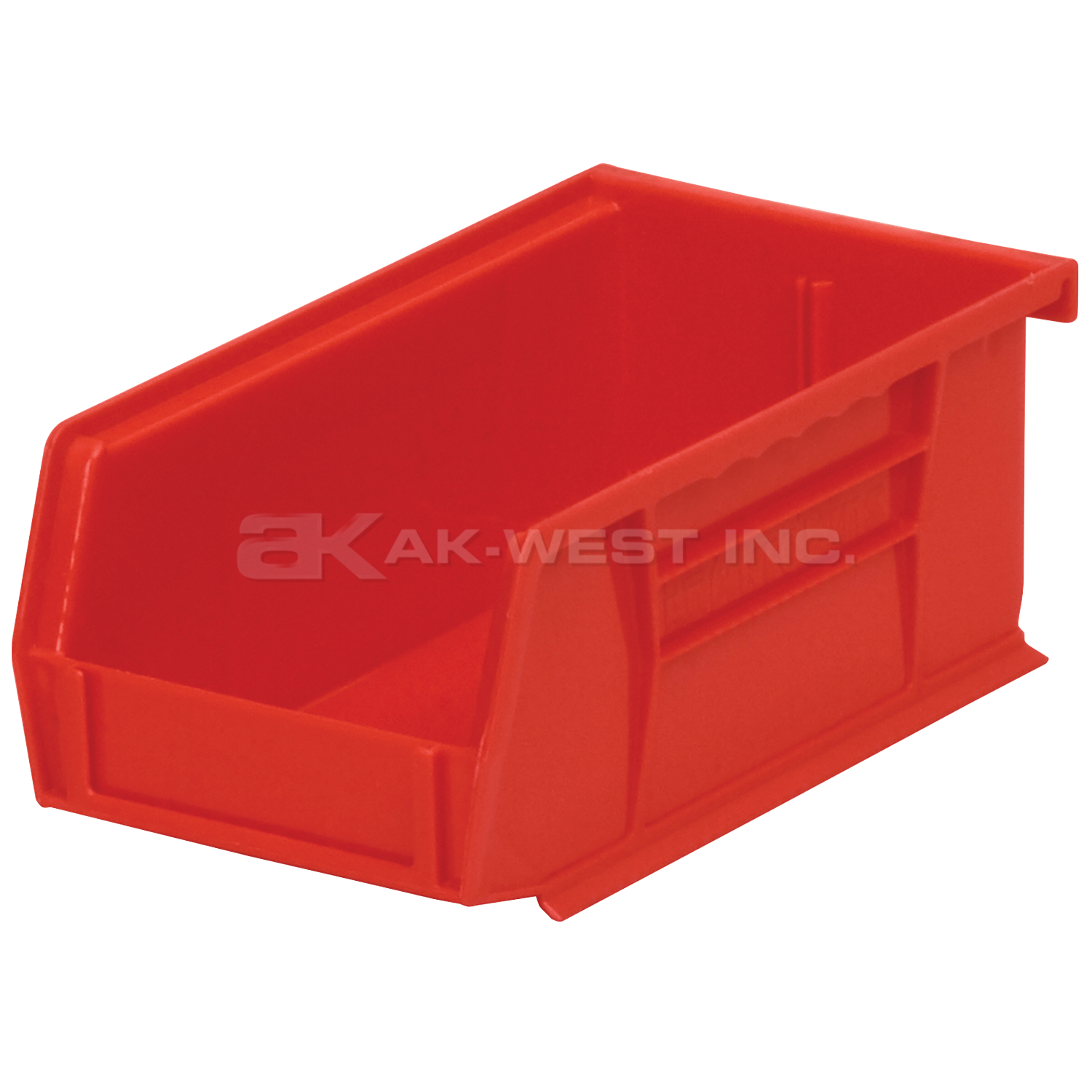 Red, 7-3/8" x 4-1/8" x 3" Hanging and Stacking Bin (24 Per Carton)