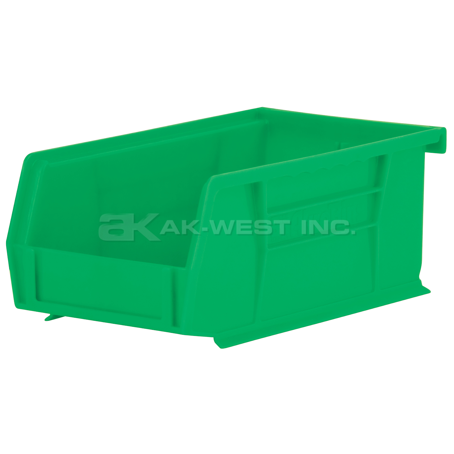 Green, 7-3/8" x 4-1/8" x 3" Hanging and Stacking Bin (24 Per Carton)