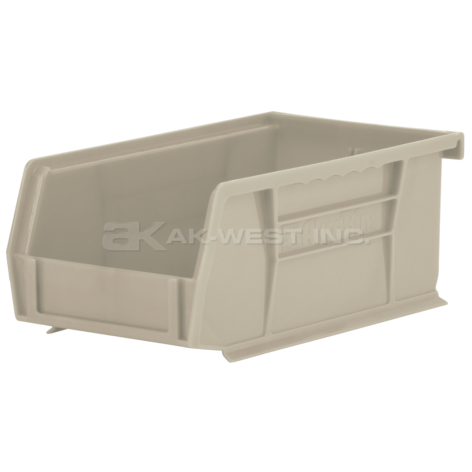 Stone, 7-3/8" x 4-1/8" x 3" Hanging and Stacking Bin (24 Per Carton)