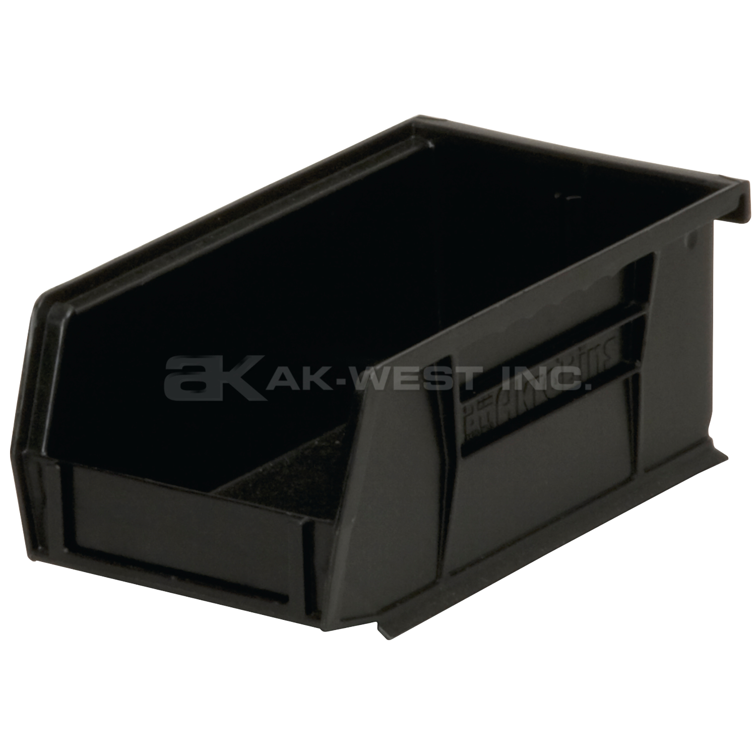 Black, 7-3/8" x 4-1/8" x 3" Hanging and Stacking Bin (24 Per Carton)