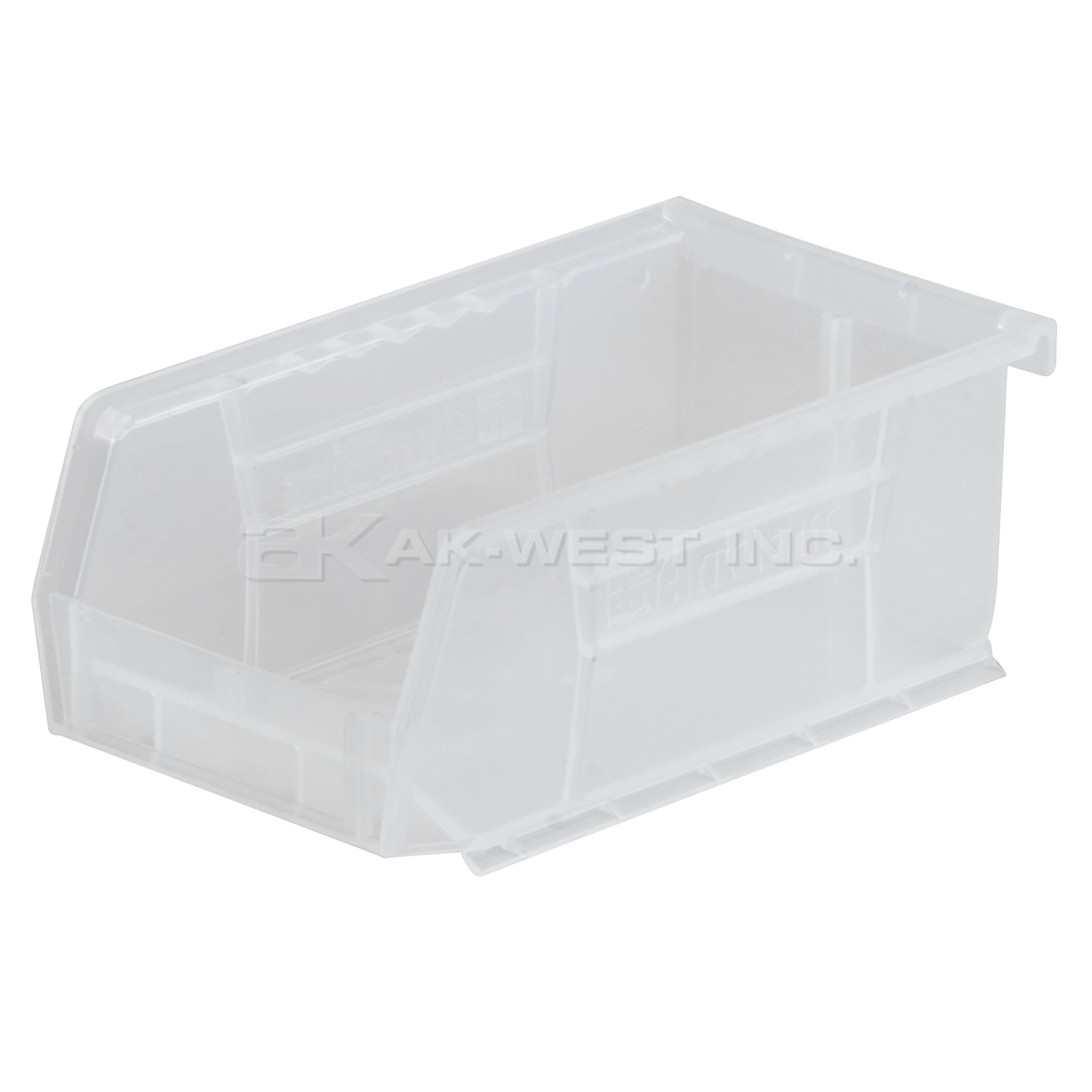 Clear, 7-3/8" x 4-1/8" x 3" Hanging and Stacking Bin (24 Per Carton)