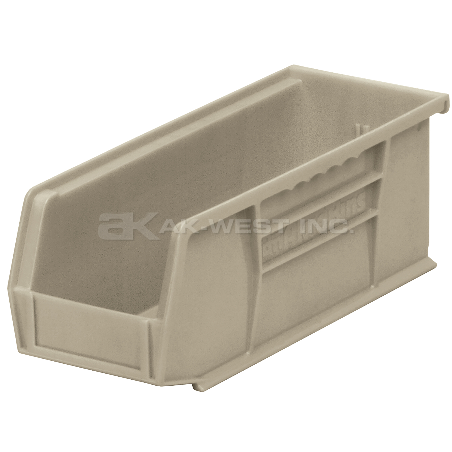 Stone, 10-7/8" x 4-1/8" x 4" Hanging and Stacking Bin (12 Per Carton)