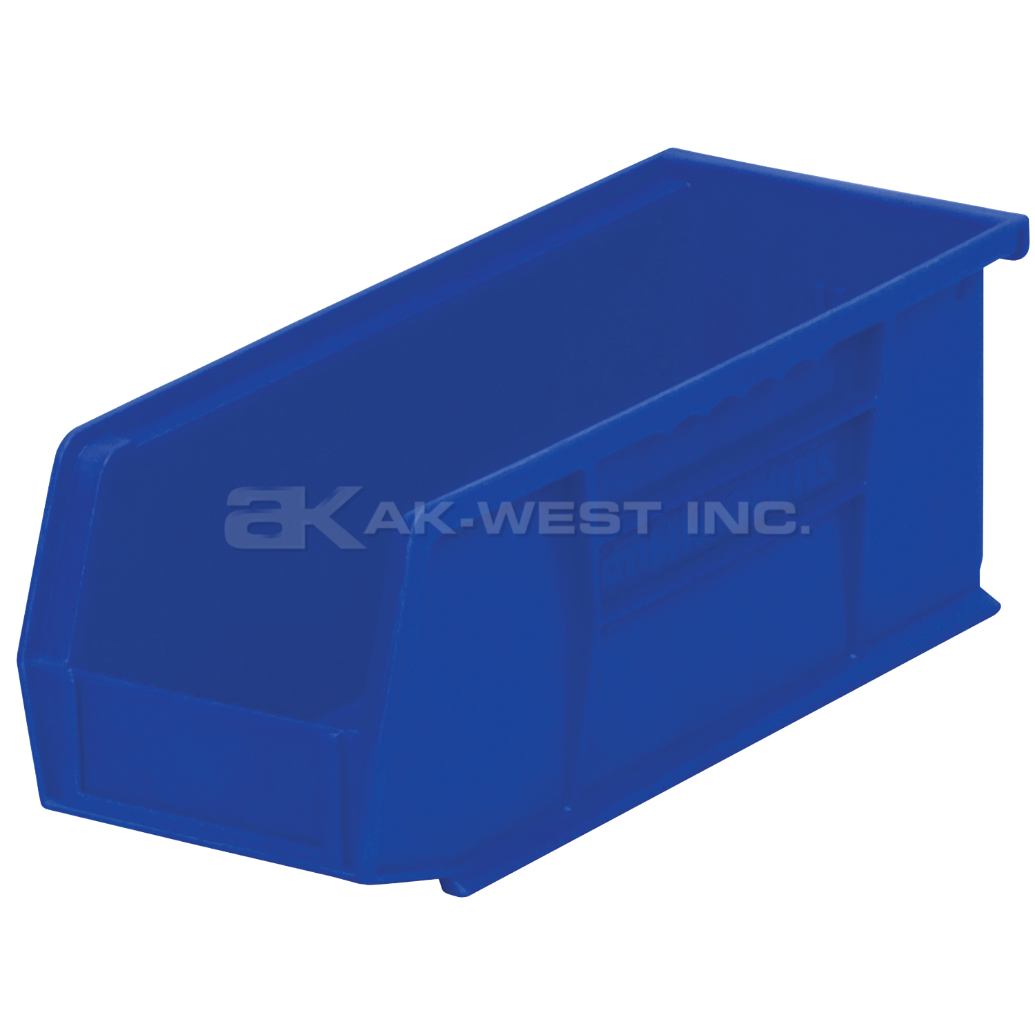 Blue, 10-7/8" x 4-1/8" x 4" Hanging and Stacking Bin (12 Per Carton)