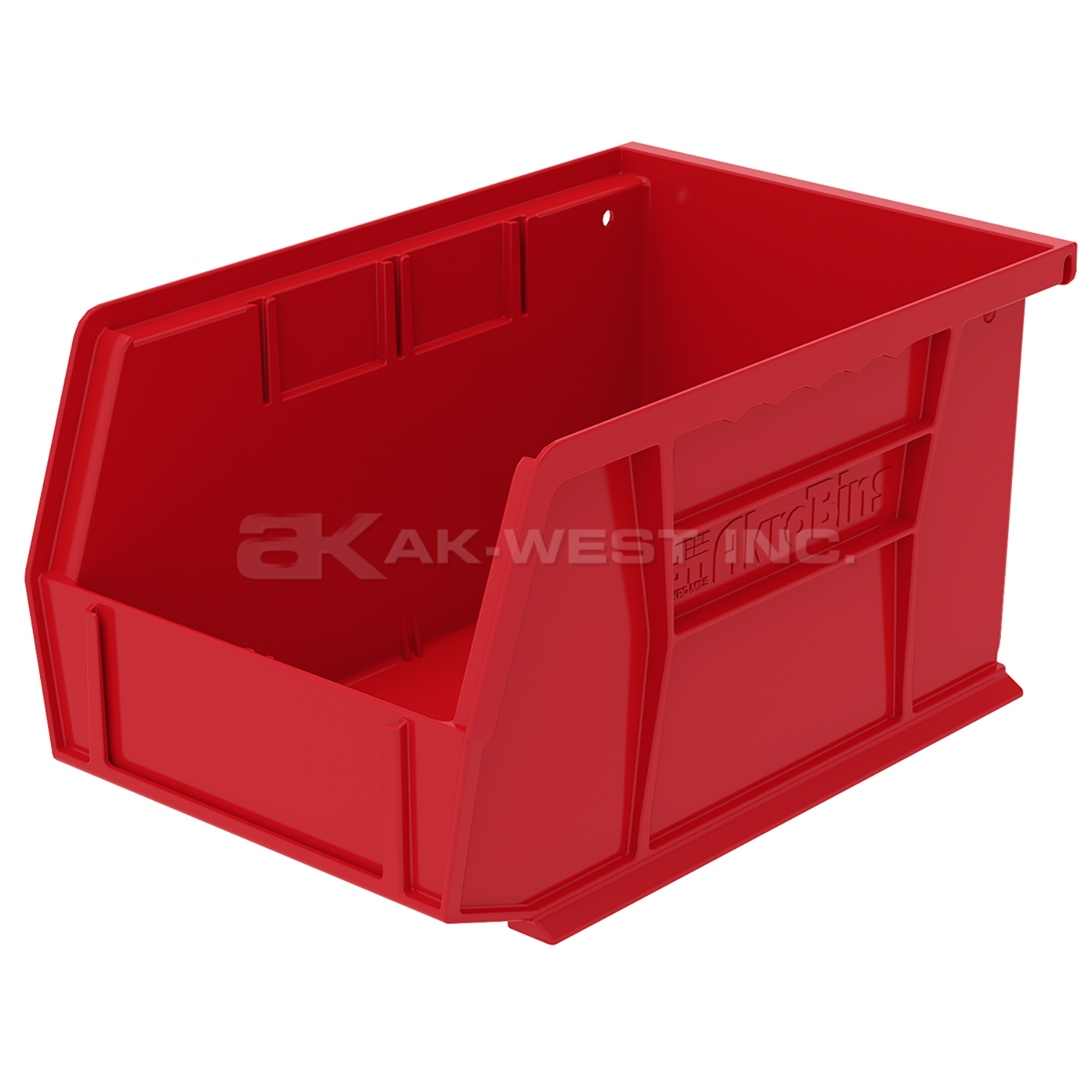 Red, 9-1/4" x 6" x 5" Hanging and Stacking Bin (12 Per Carton)