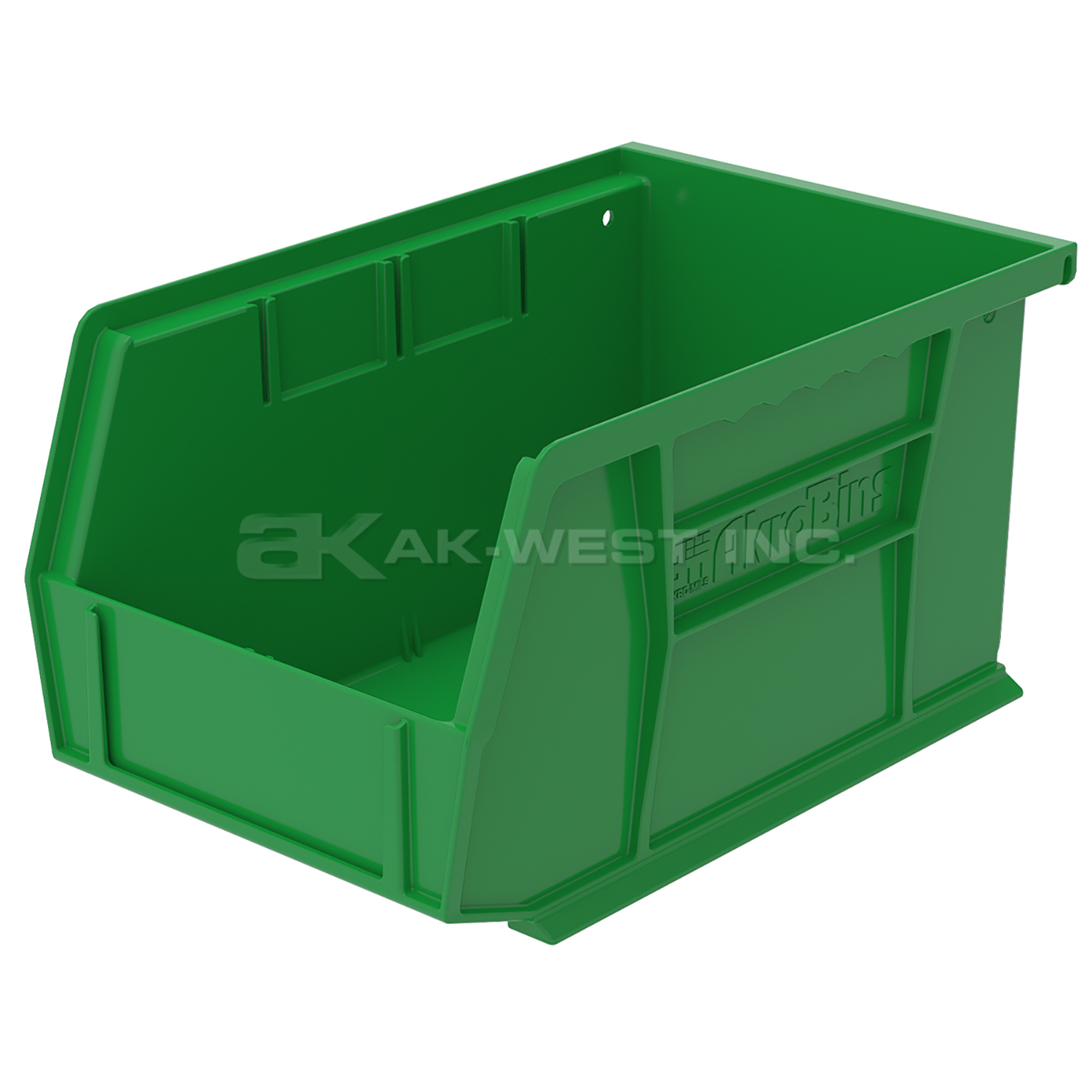 Green, 9-1/4" x 6" x 5" Hanging and Stacking Bin (12 Per Carton)