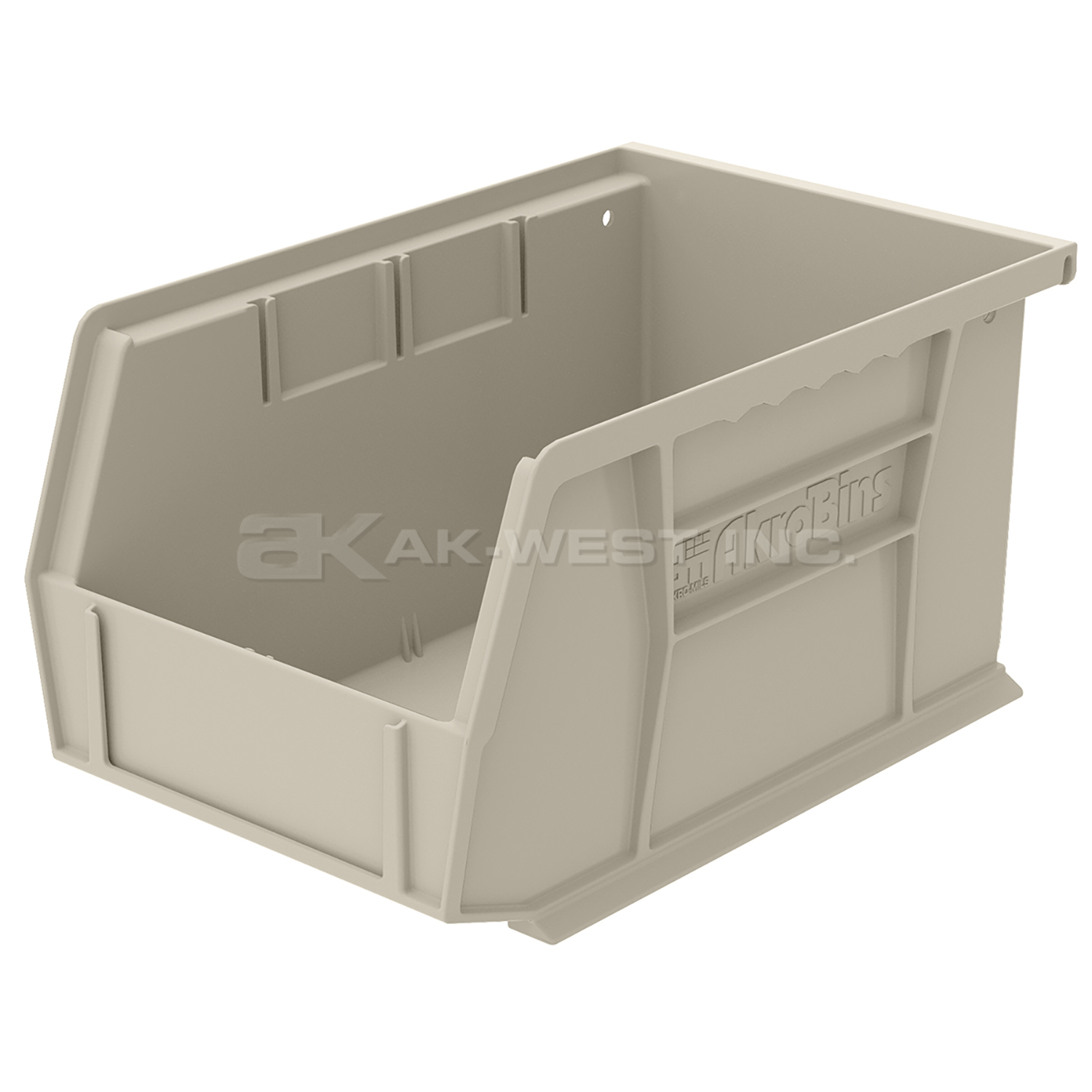 Stone, 9-1/4" x 6" x 5" Hanging and Stacking Bin (12 Per Carton)