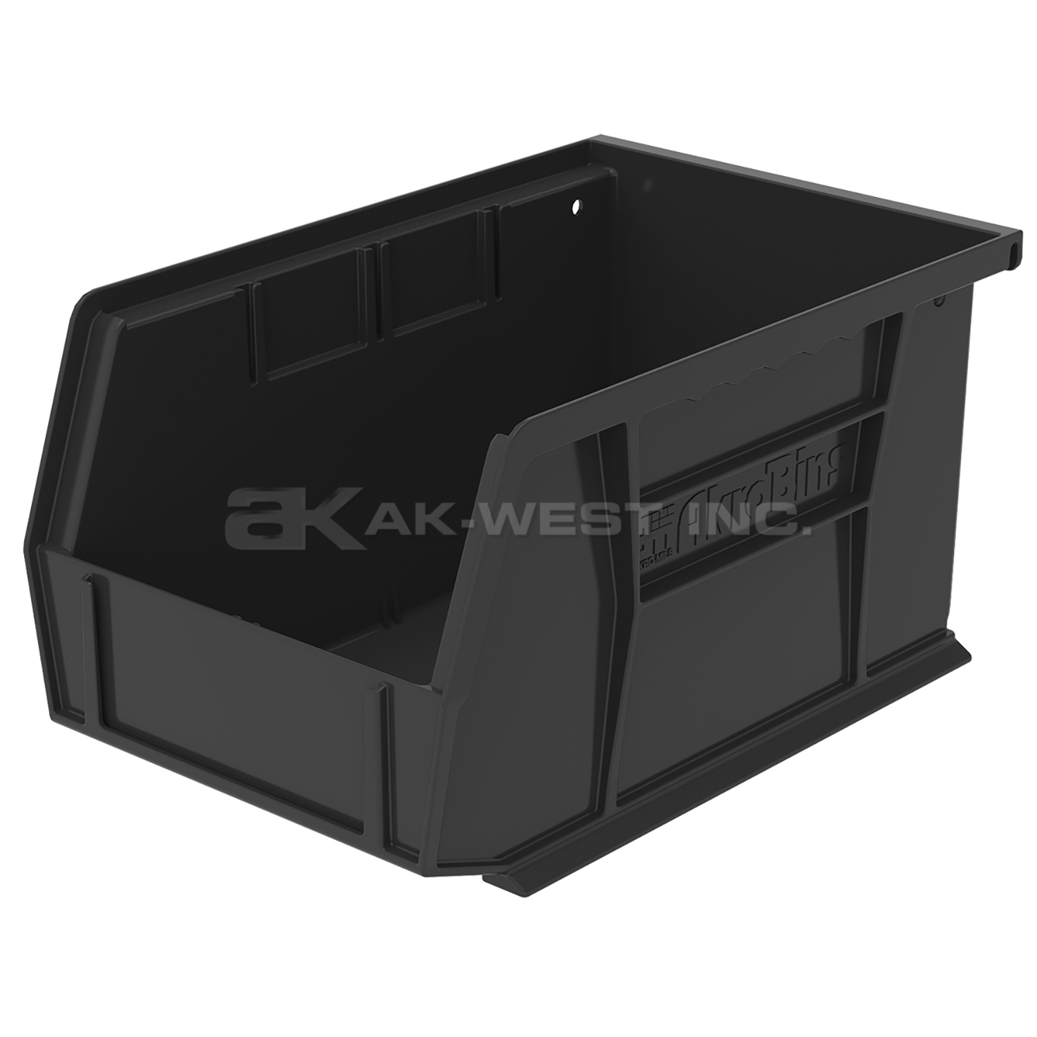 Black, 9-1/4" x 6" x 5" Hanging and Stacking Bin (12 Per Carton)