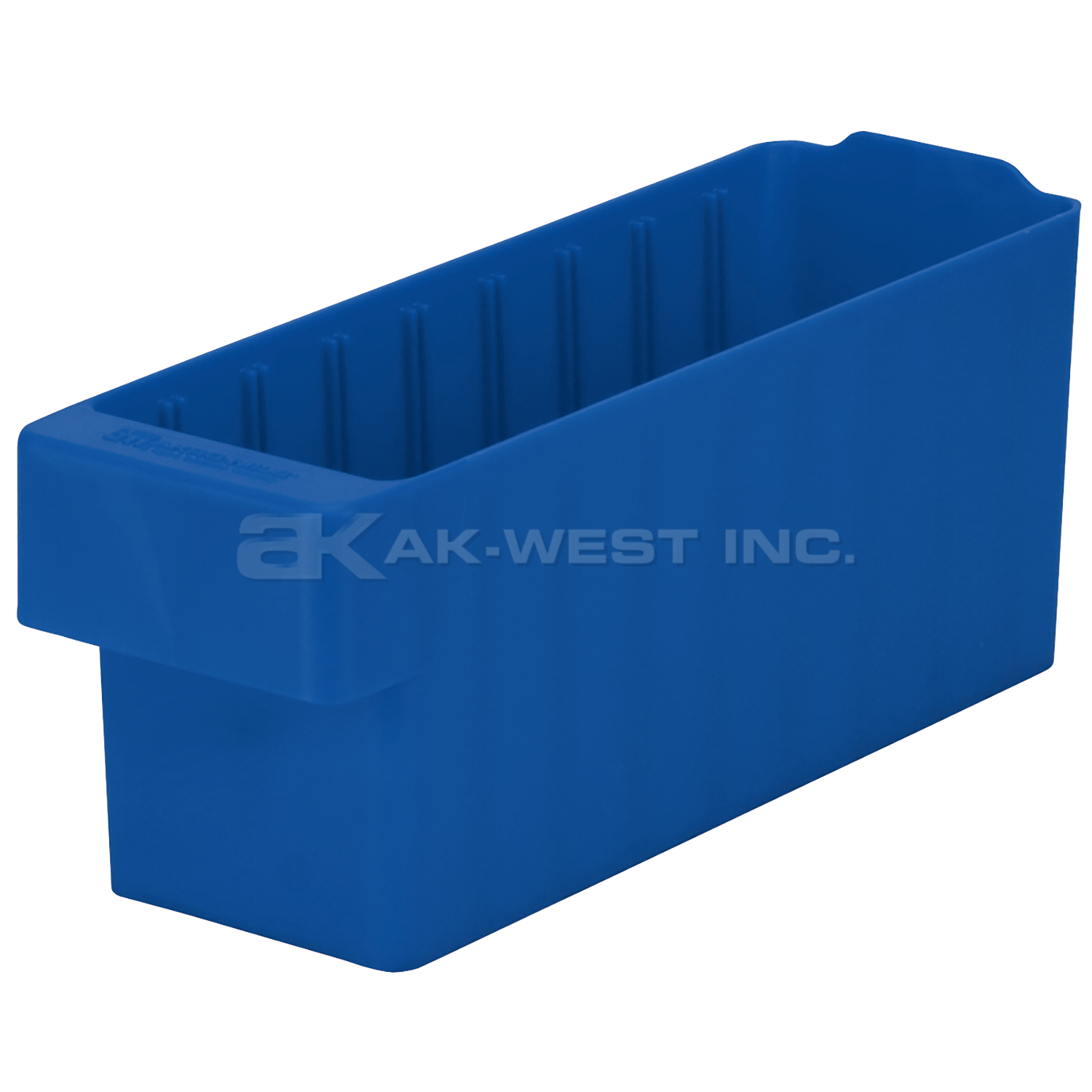 Blue, 12" x 3-3/4" x 4-5/8" Drawer Bin (6 Per Carton)