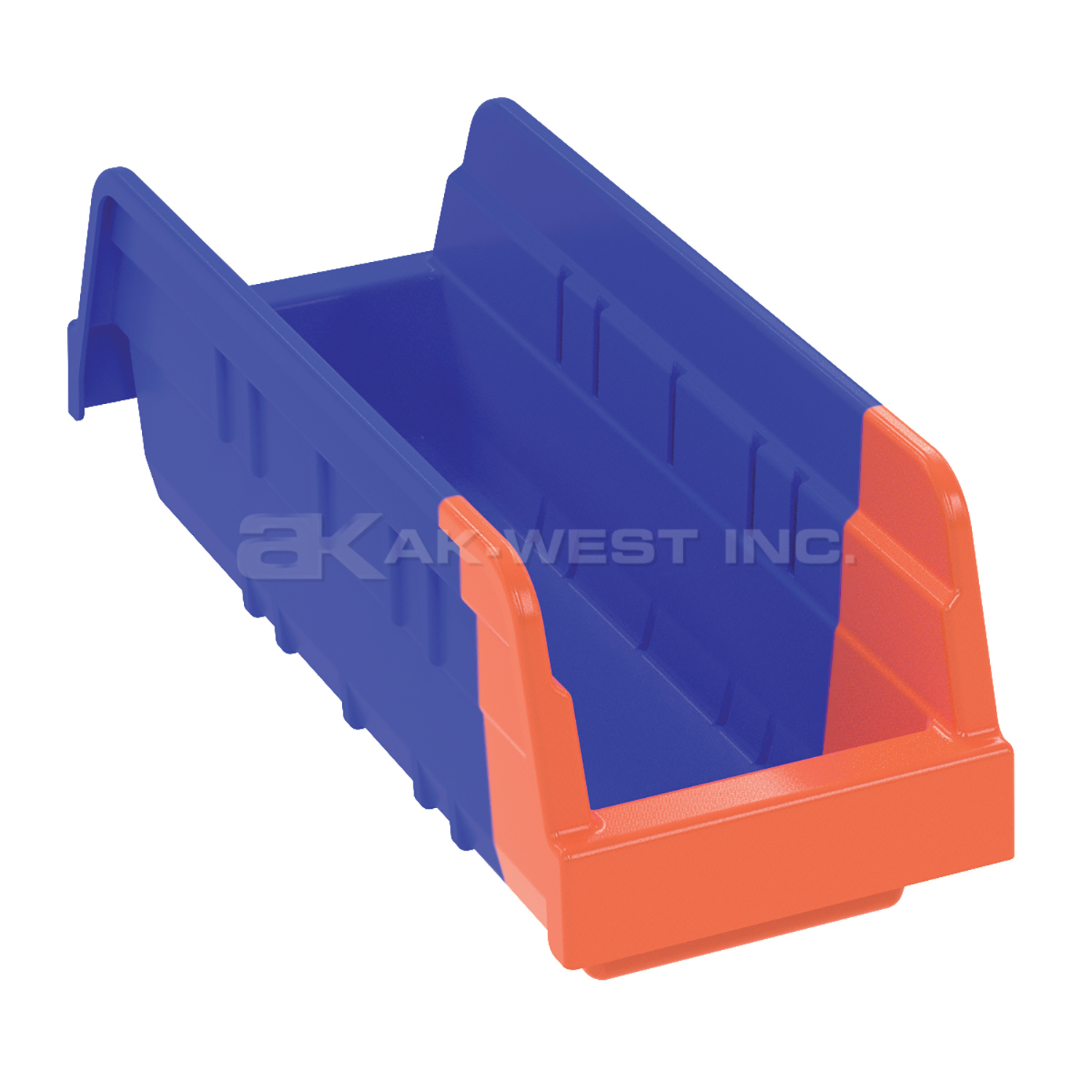 Blue/Orange, 11-5/8" x 4-1/8" x 4" Indicator Bin (24 Per Carton)