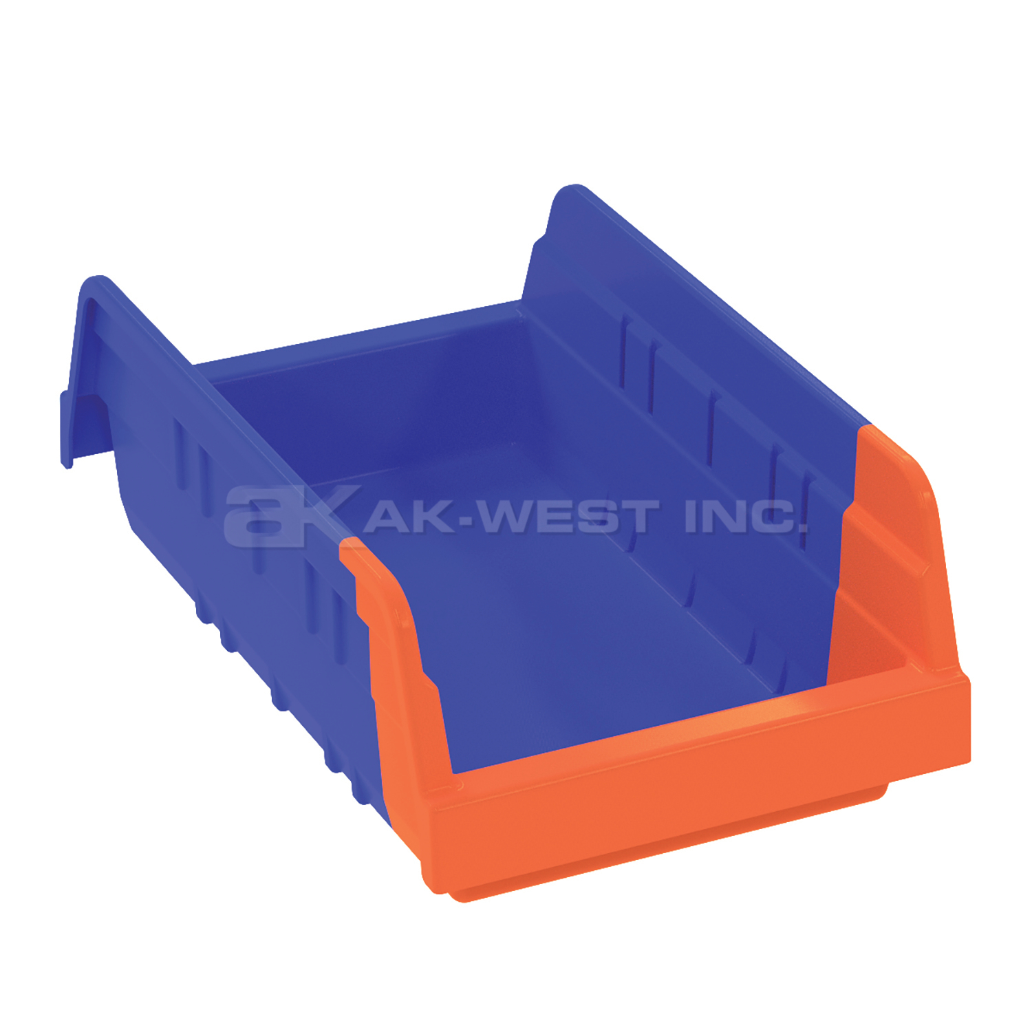 Blue/Orange, 11-5/8" x 6-5/8" x 4" Indicator Bin (12 Per Carton)