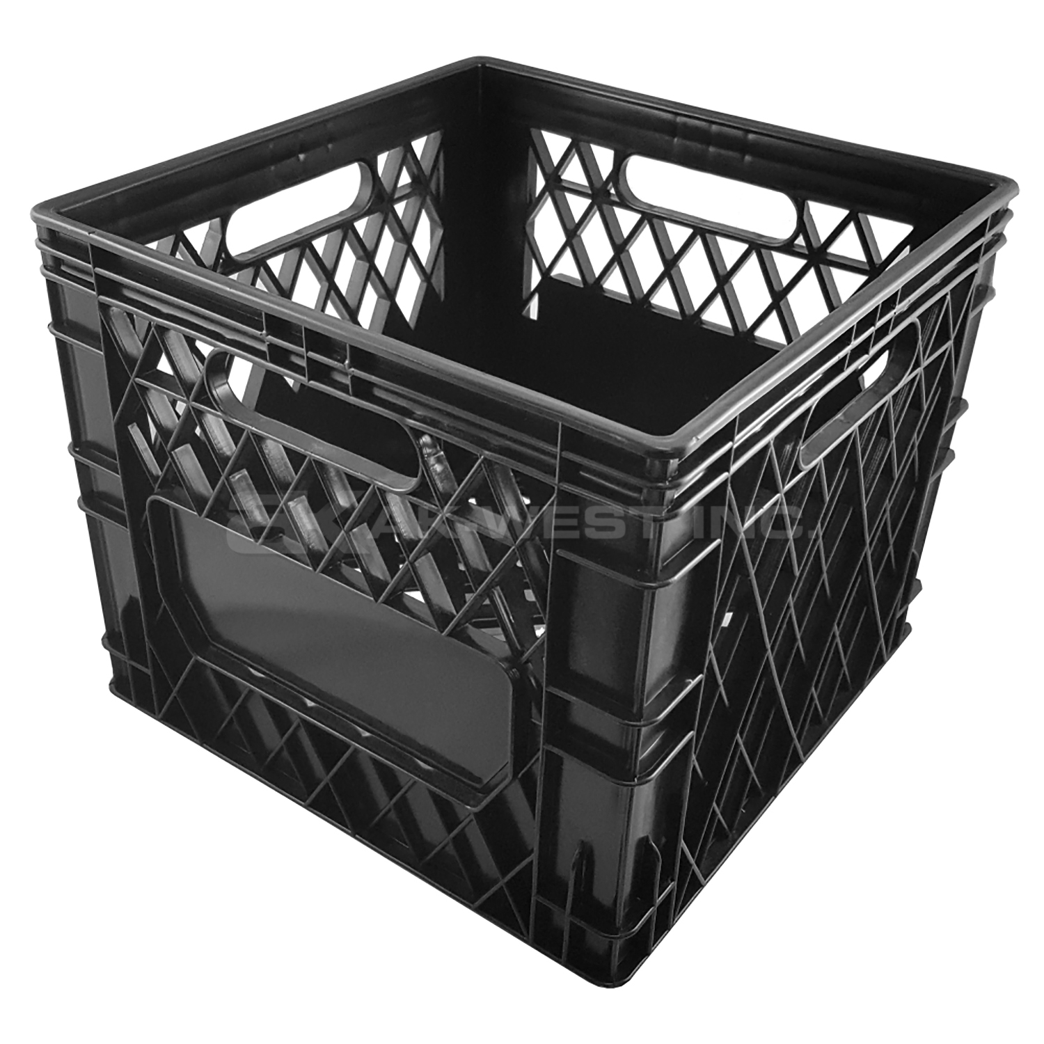 Black, 13"L x 13"W x 11"H, 16 Qt Multi-Purpose Crate