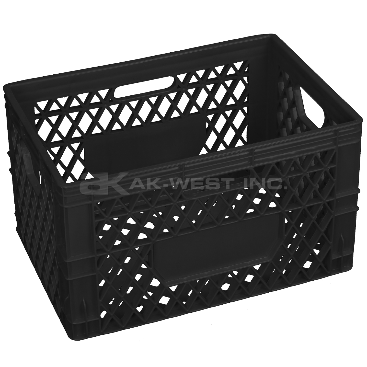 Black, 19"L x 13"W x 11.5"H, 24 Qt Multi-Purpose Crate